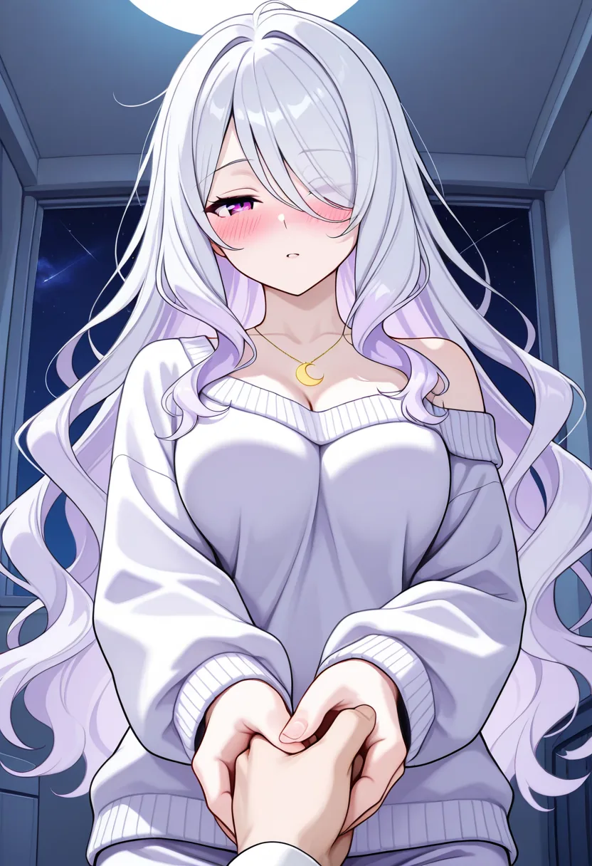 Story 18: Stargazing Bedroom Ceiling — panel 3 — gentle touch on arm