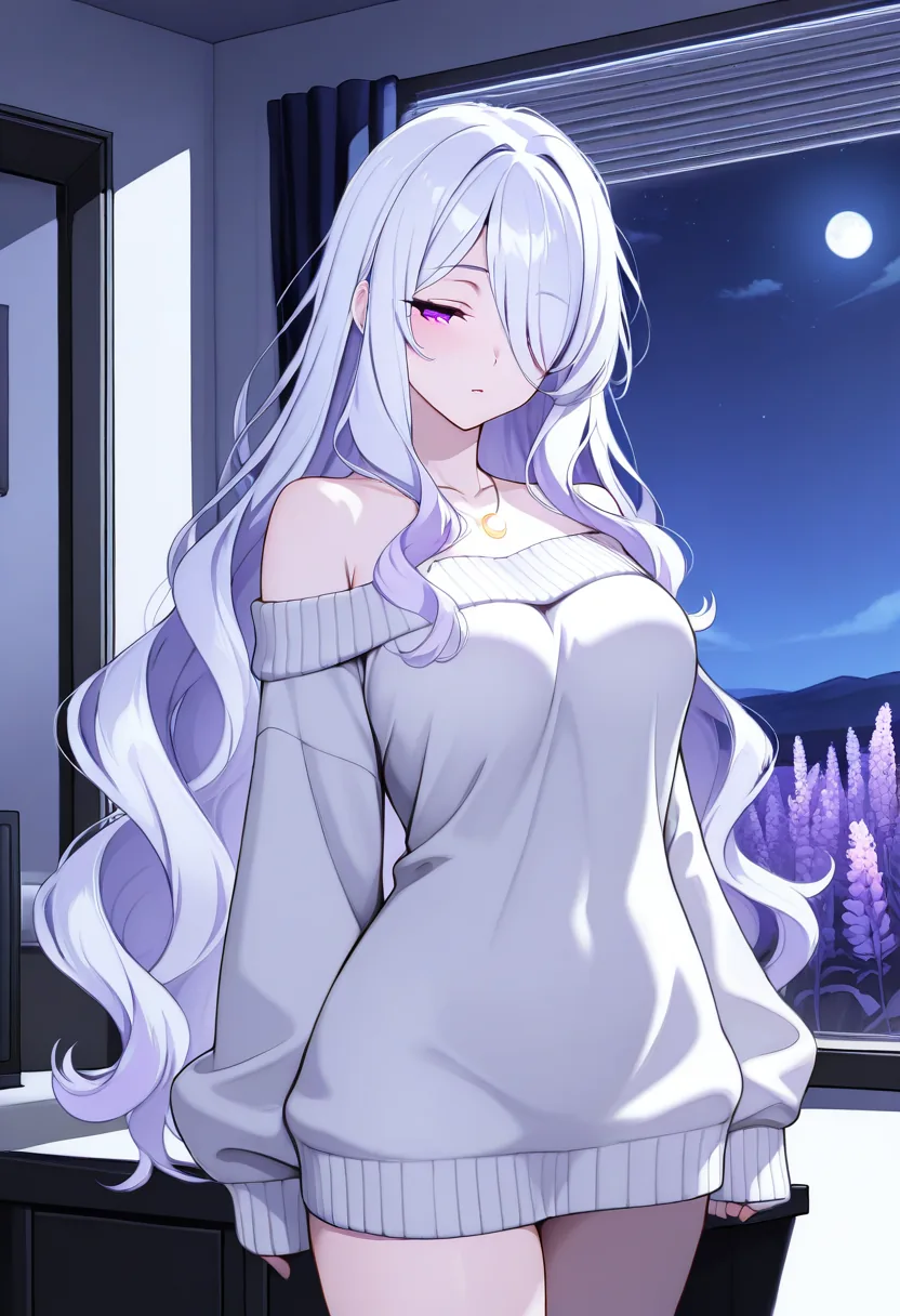 Story 21: In Oversized Sweater Looking Out Window