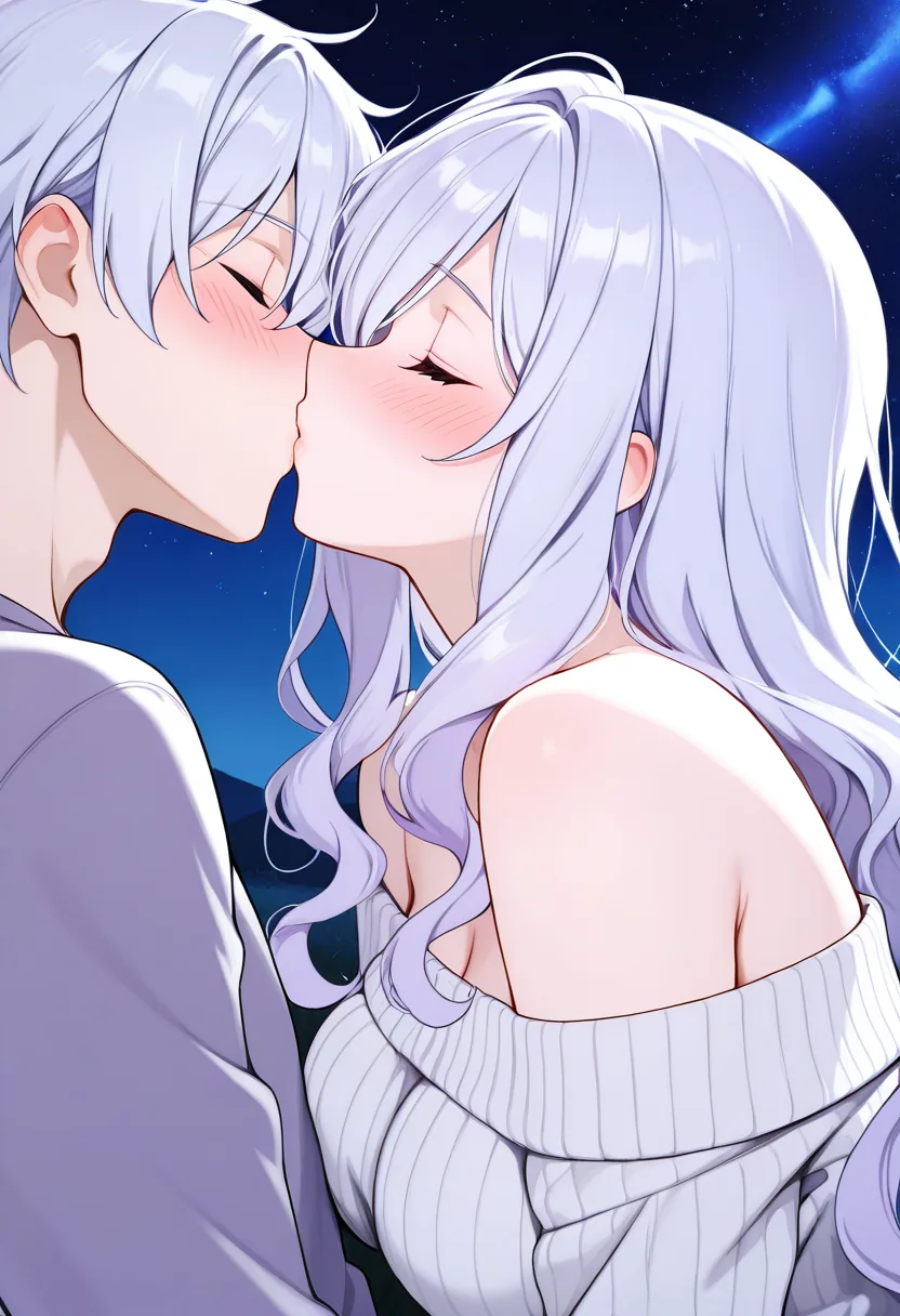Story 23: Looking Out Window — panel 4 — luna kissing partner