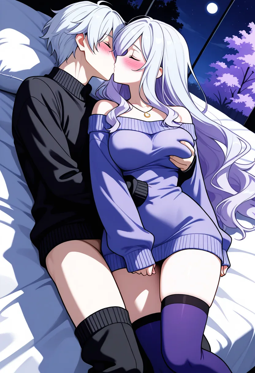 Story 27: Bedroom Gaze — panel 3 — tender touch