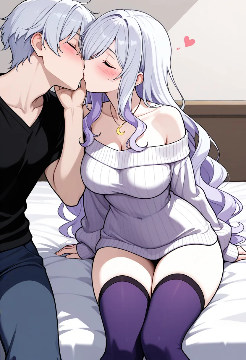 Story 31: Bedroom Gaze — panel 2 — tender touch