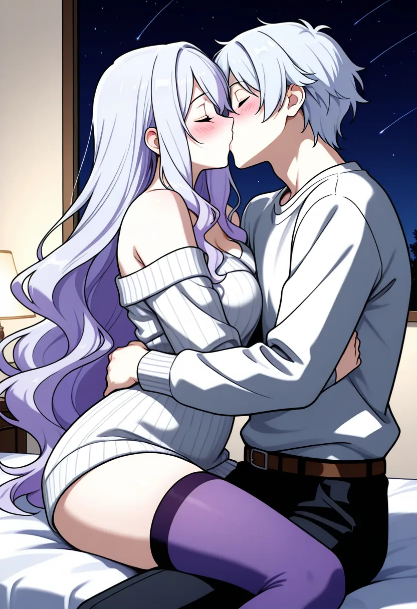Story 43: Suggestive Gaze — panel 2 — escalating touch