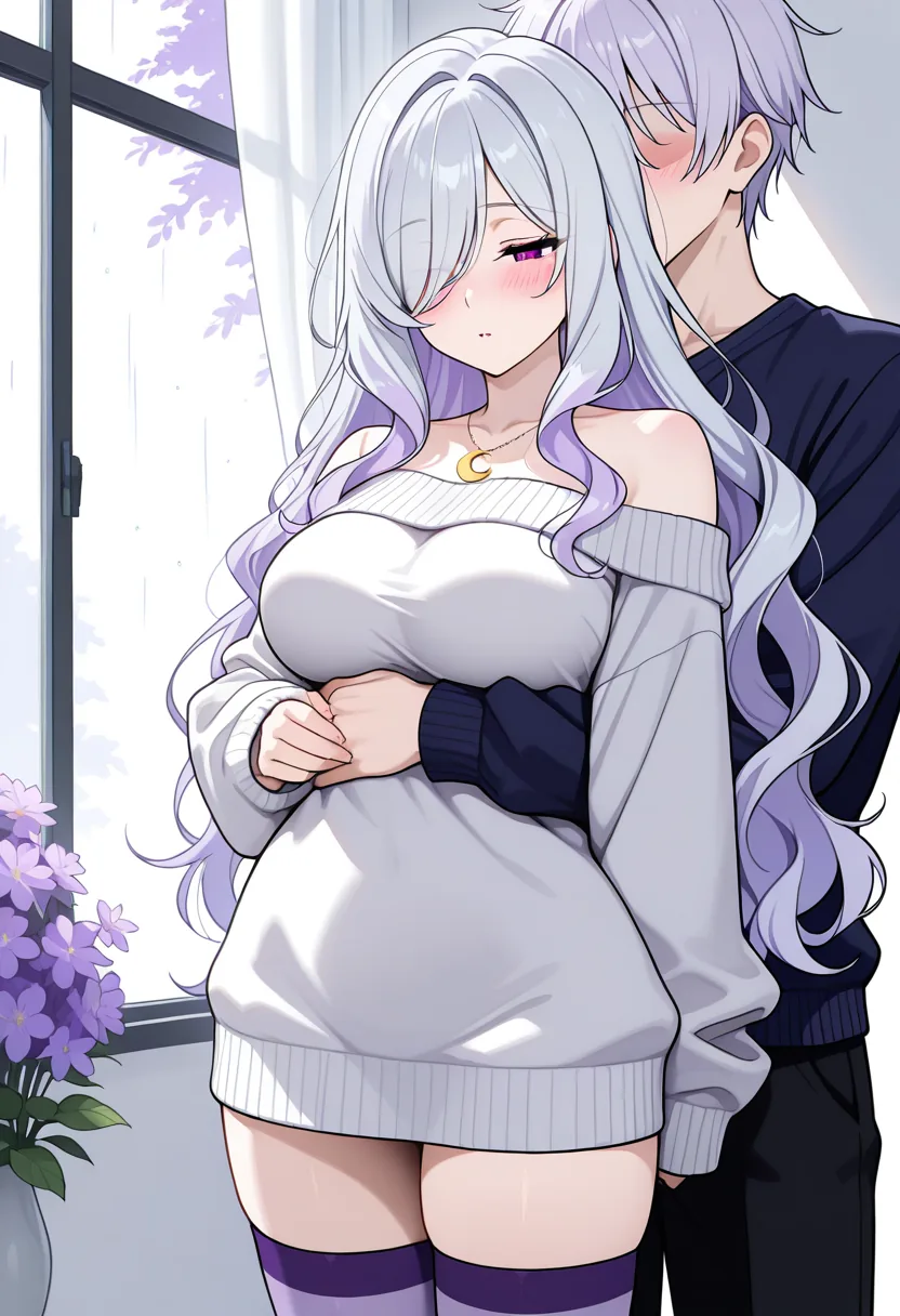 Story 52: Rainy Gaze — panel 2 — partner comfort