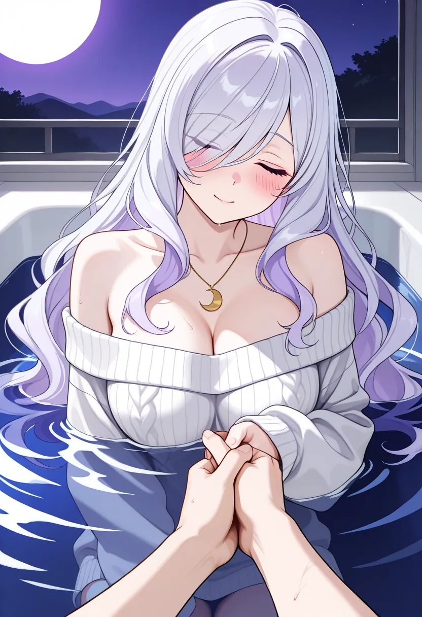 Story 58: Bathing Alone — panel 2 — partner enters