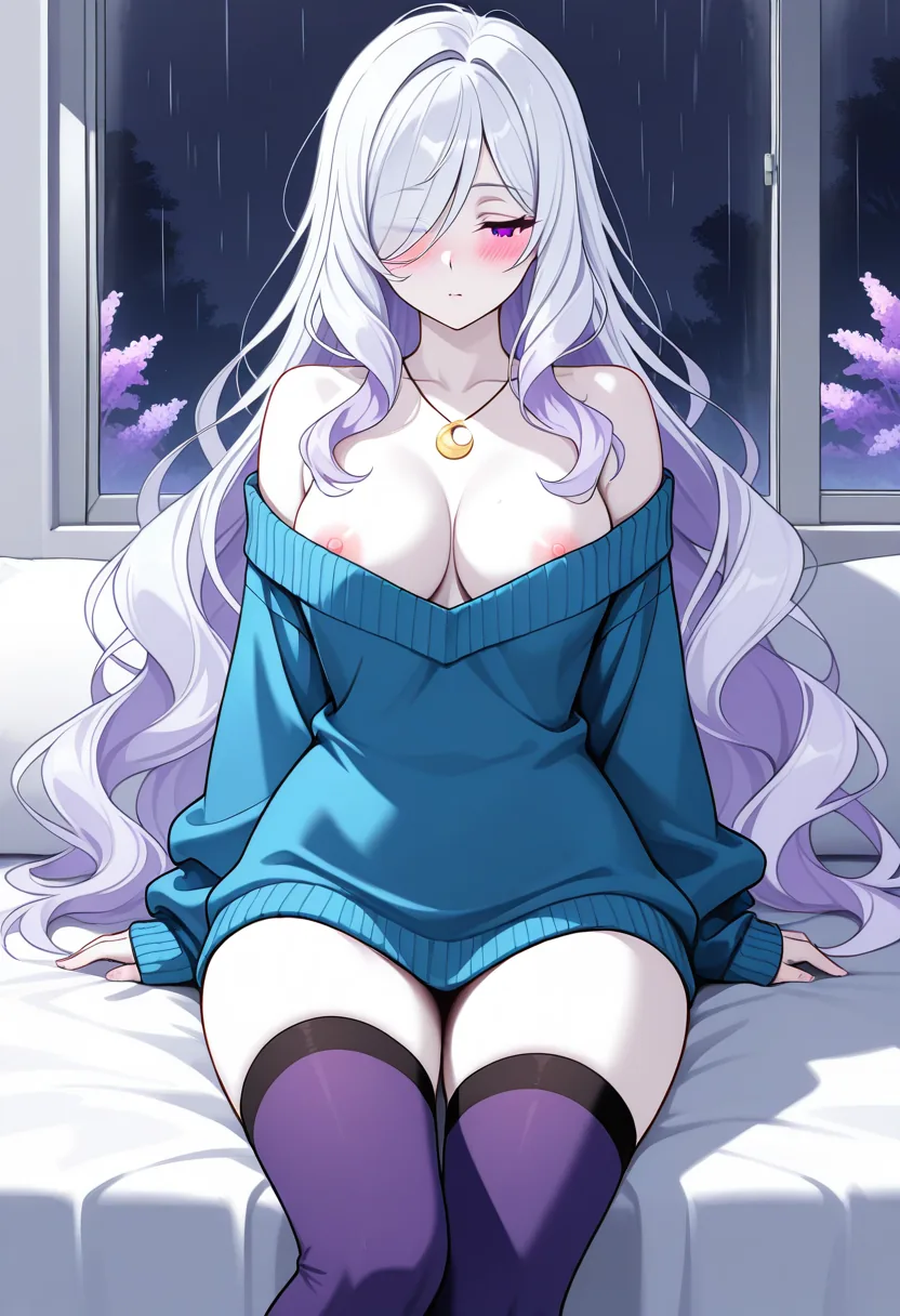 Story 81: Window Gaze — panel 2 — sweater slip