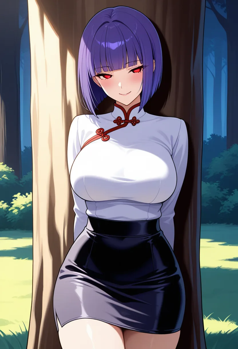 Story 18: Garden Stroll — panel 2 — flirtatious glance