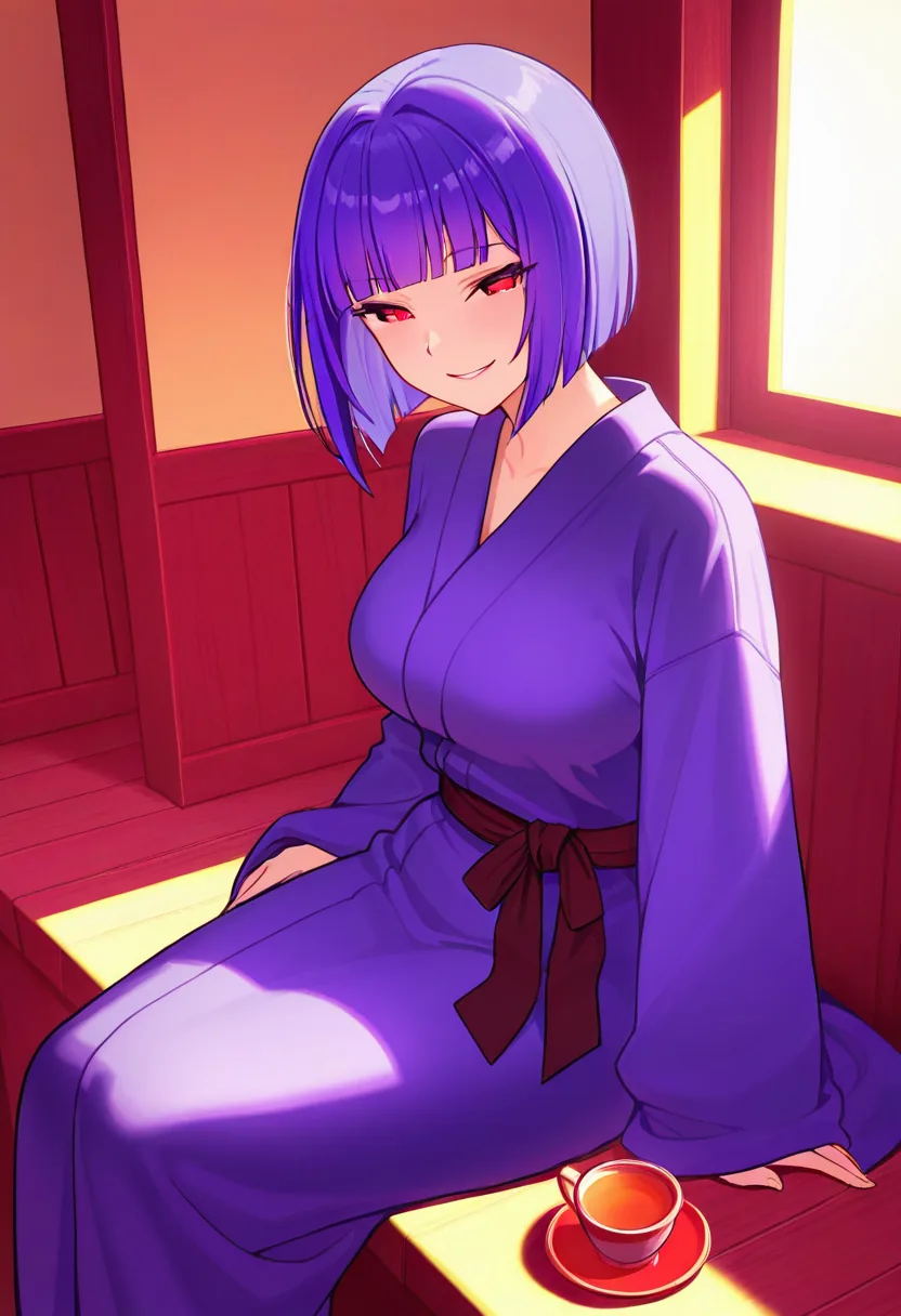 Story 19: Tea House Entry — panel 8 — final gaze