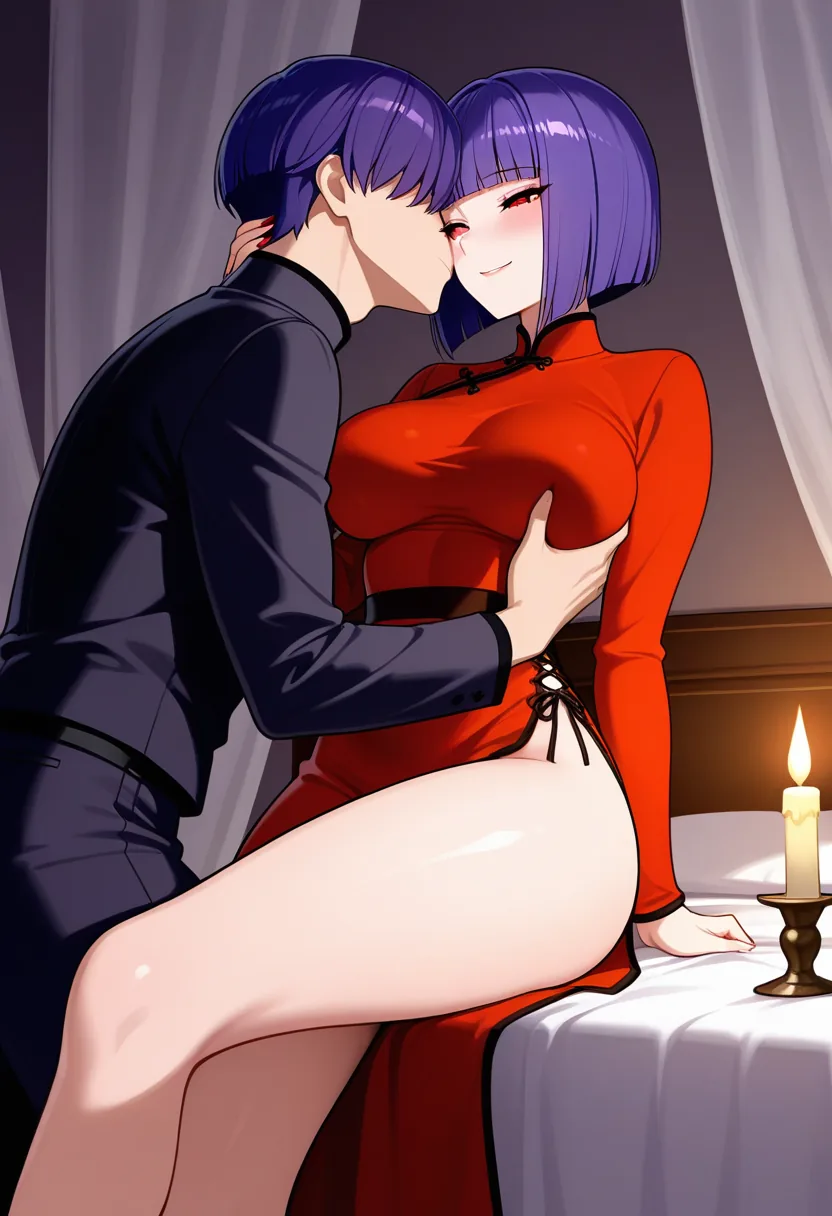 Story 41: Suggestive Pose — panel 2 — escalating touch