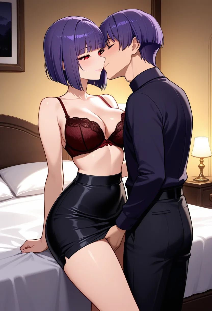 Story 44: Suggestive Glance — panel 2 — escalating kiss