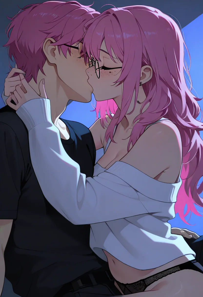 Story 1: At Pc — panel 6 — kissing