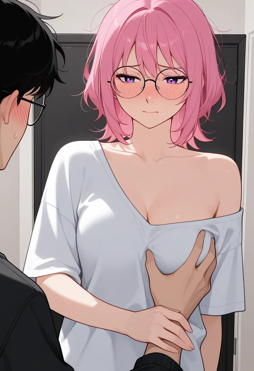 Story 6: In Cosplay Prep — panel 3 — accidental touch