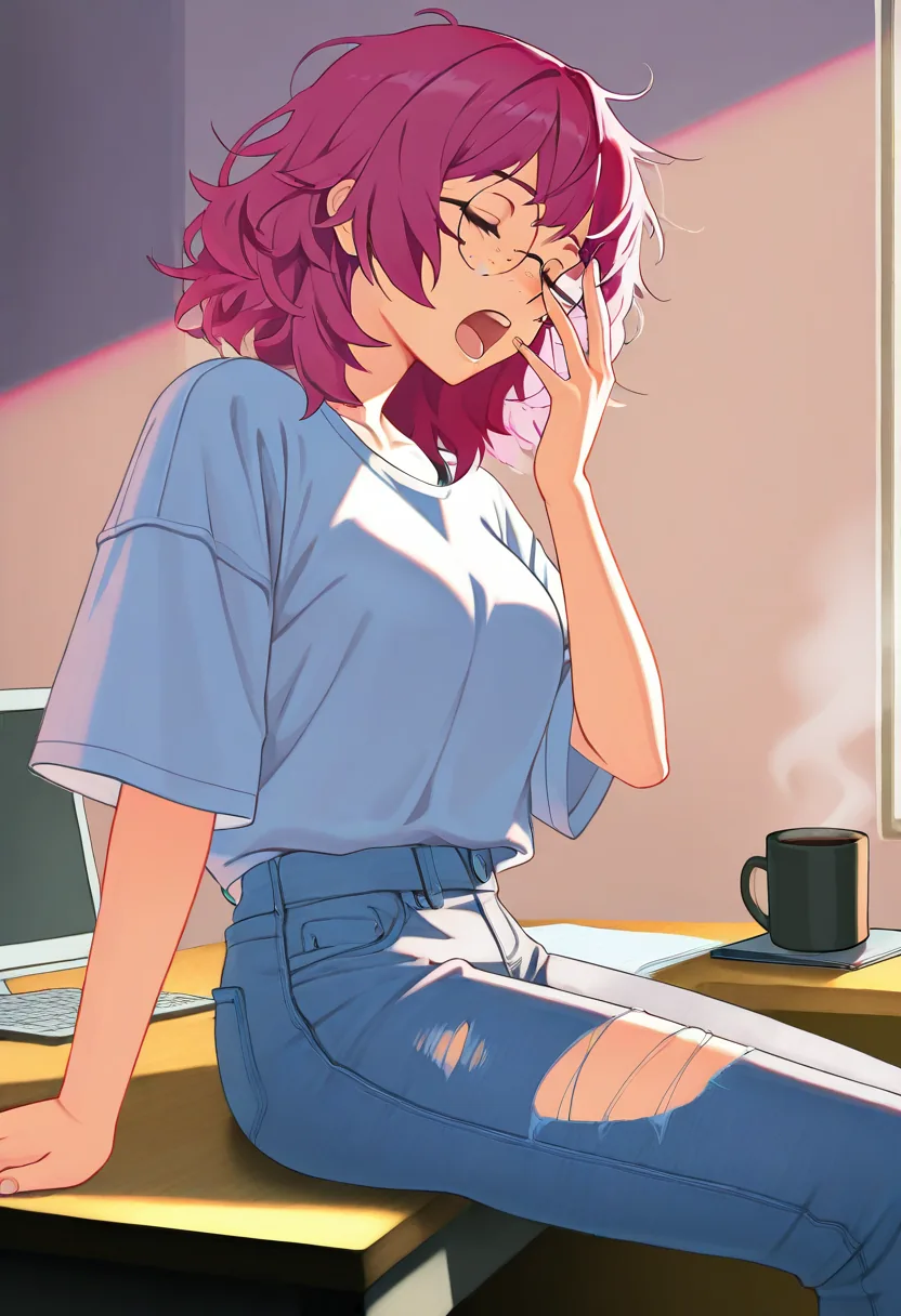 Story 9: At Desk Sleepy