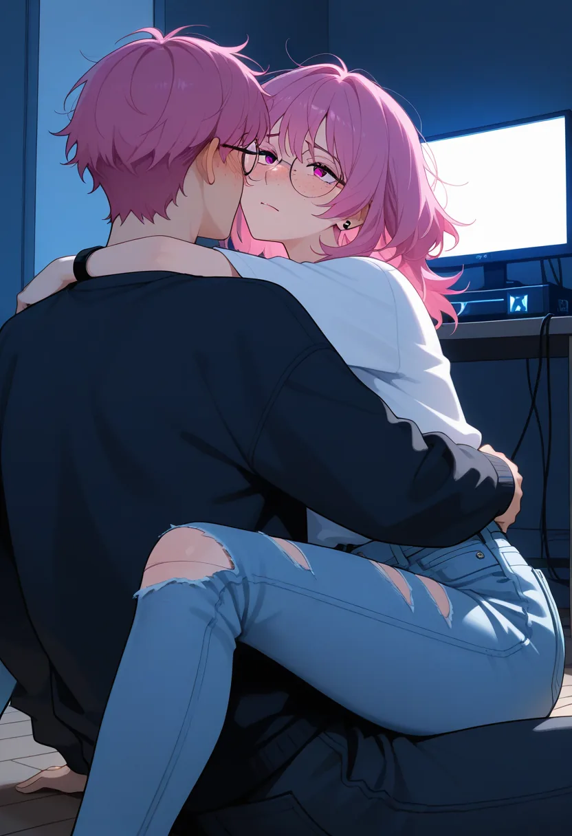Story 13: Setting Up Stream — panel 3 — playful teasing