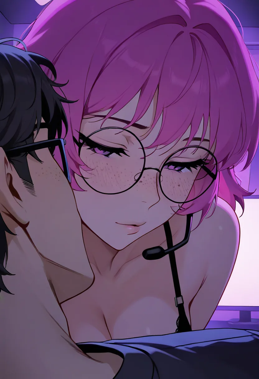 Story 33: Stream Setup — panel 3 — kissing on stream
