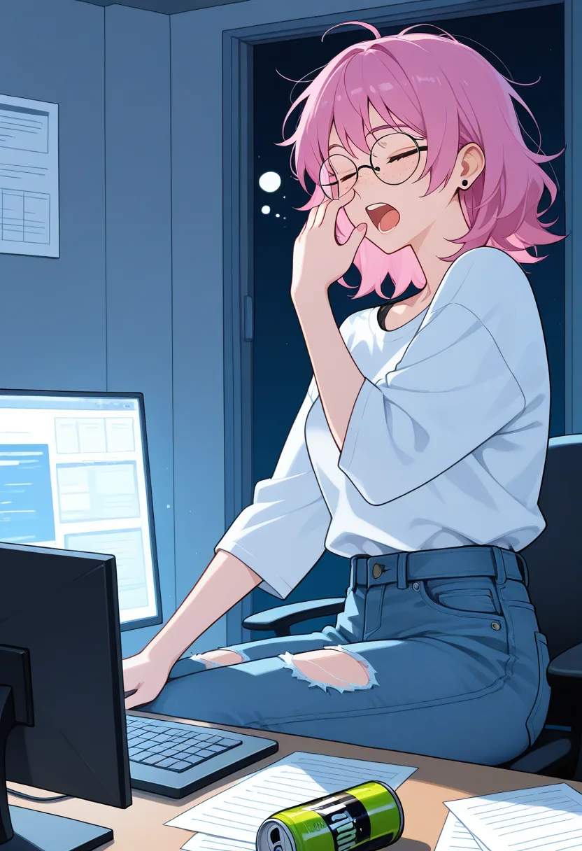 Story 42: Sleepy At Desk