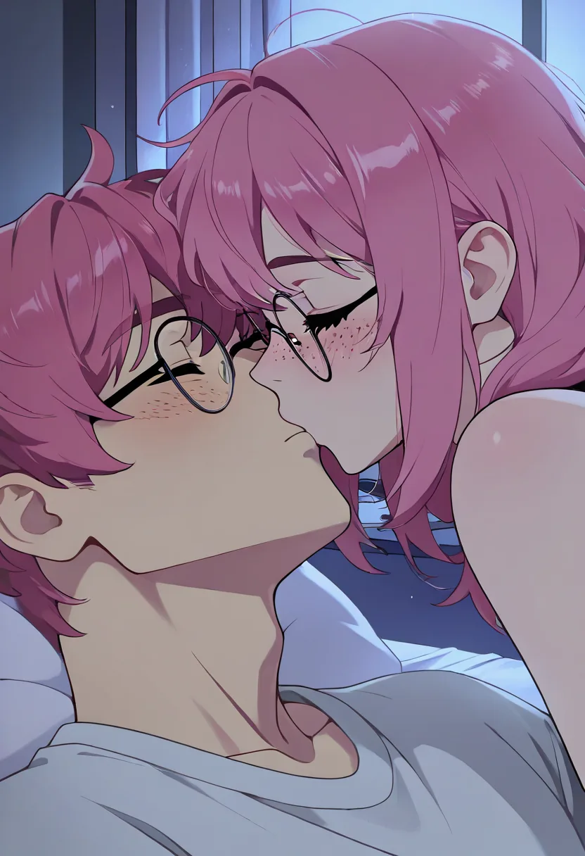 Story 45: Waking Up Sleepy — panel 3 — gentle foreplay in bed