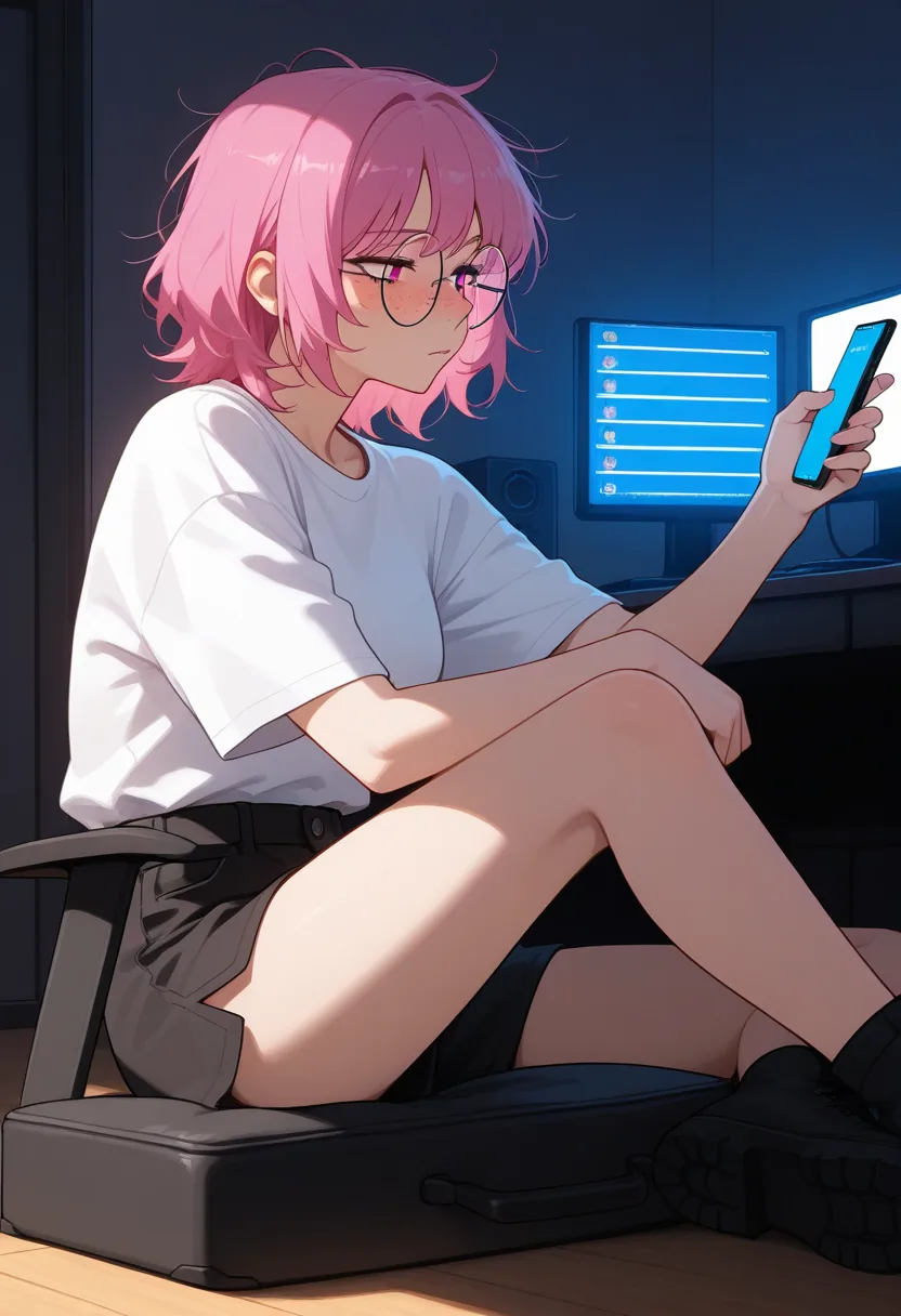 Story 46: Streamer Ending Stream — panel 2 — viewer stays chatting