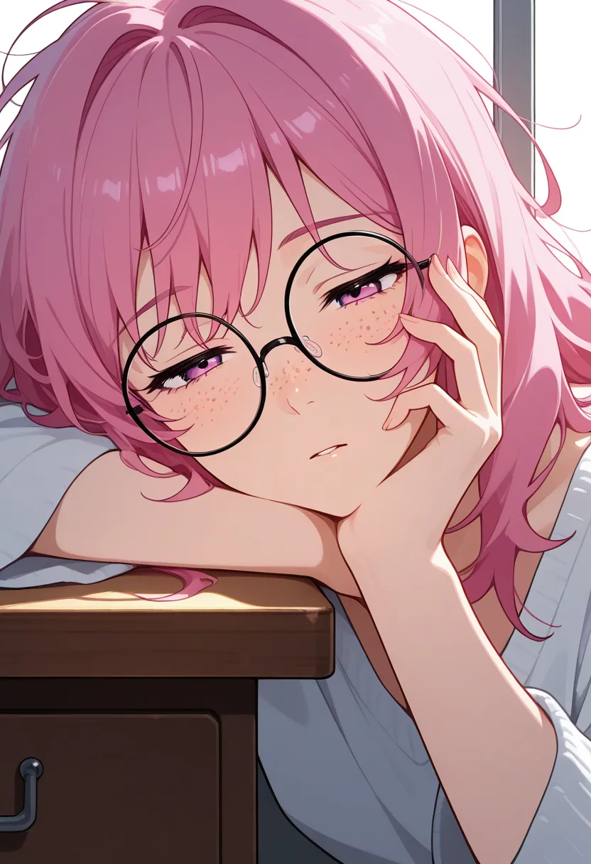 Story 48: Waking Up Desk — panel 3 — slow caress