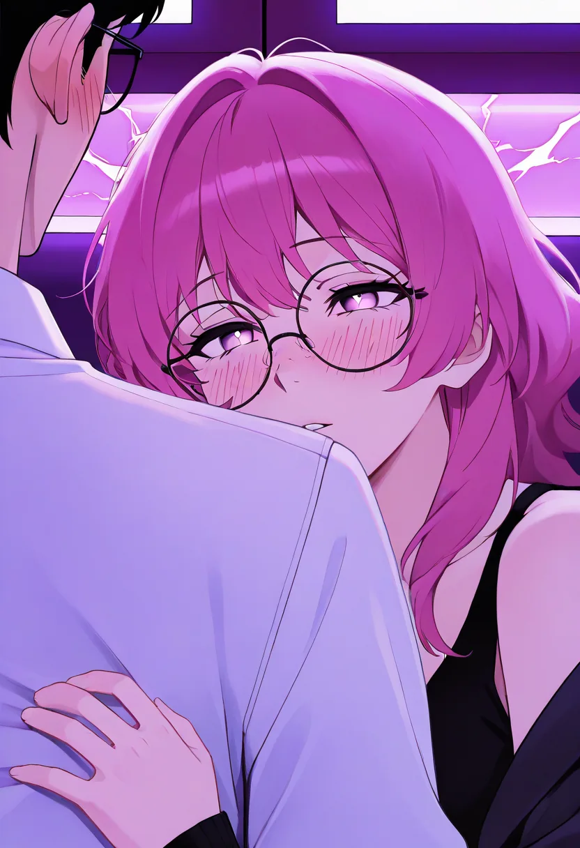 Story 68: Manga Cafe Reading — panel 3 — accidental touch