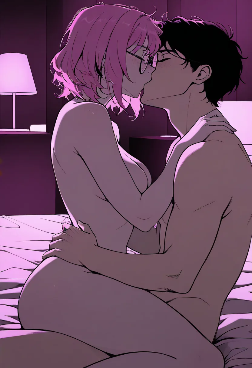 Story 76: Convention Tired Clothed — panel 5 — mika leaning in kiss