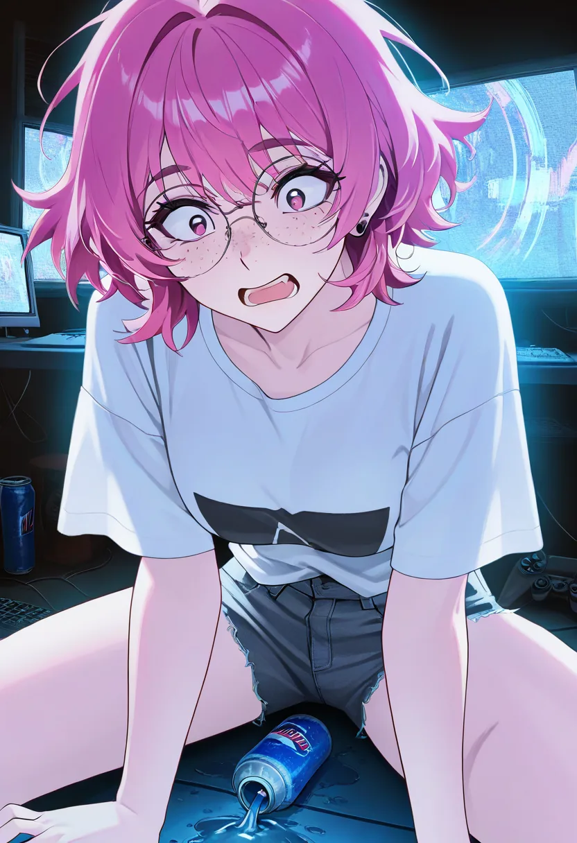 Story 87: Gaming Intense — panel 2 — spill shock