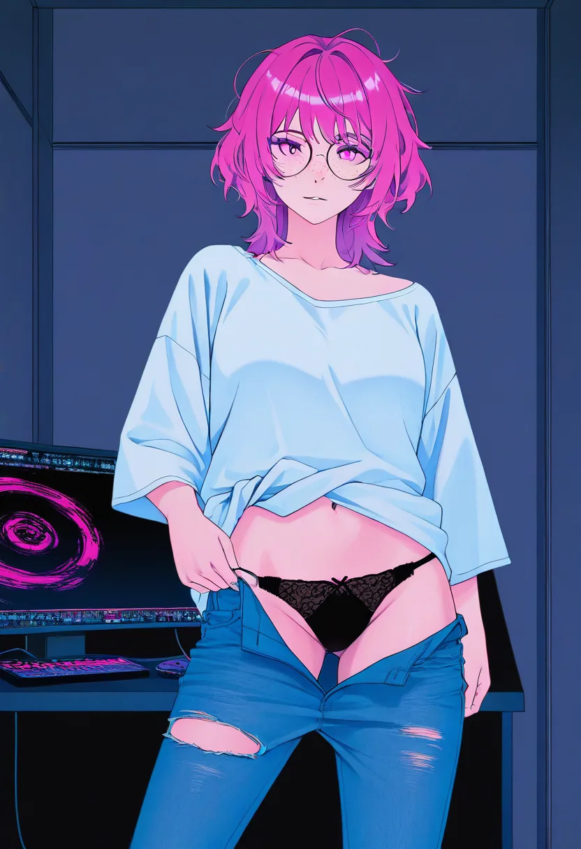 Story 87: Gaming Intense — panel 4 — bralette on