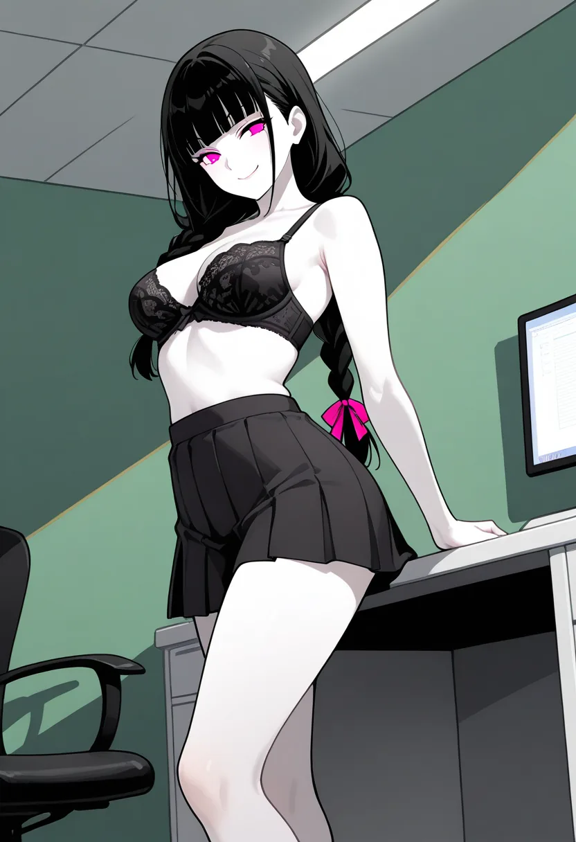Story 1: Recording Setup — panel 5 — skirt slipping
