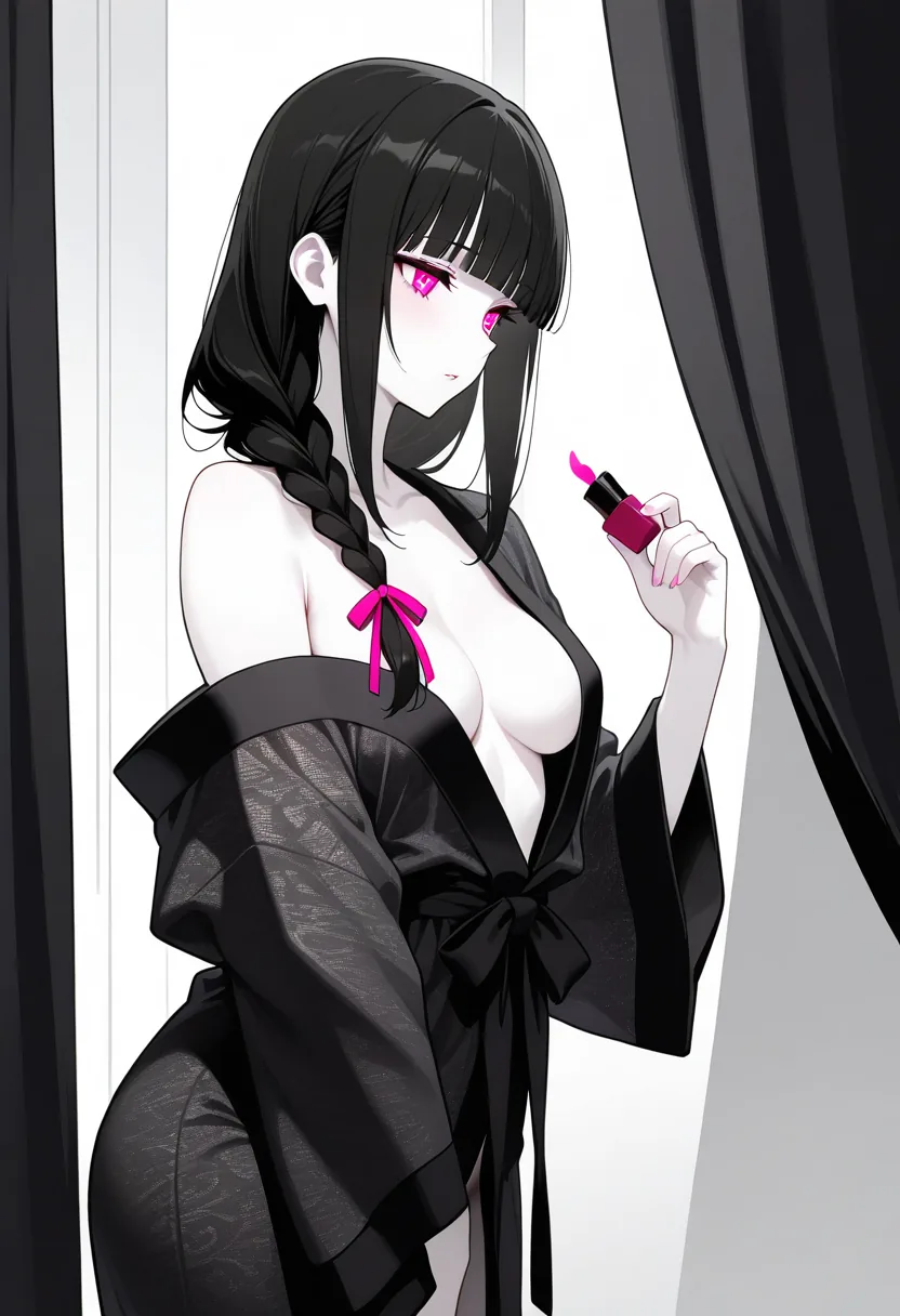 Story 5: Vanity Mirror — panel 3 — robe opening