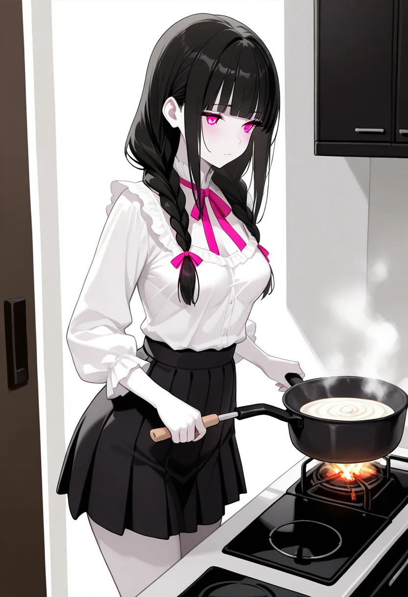Story 9: Ingredients Laid — panel 2 — steam cooking