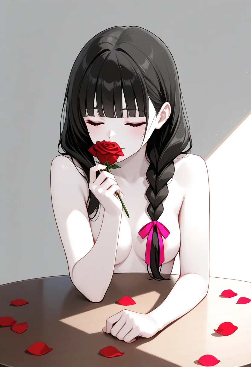 Story 22: Delivery — panel 4 — rose petals