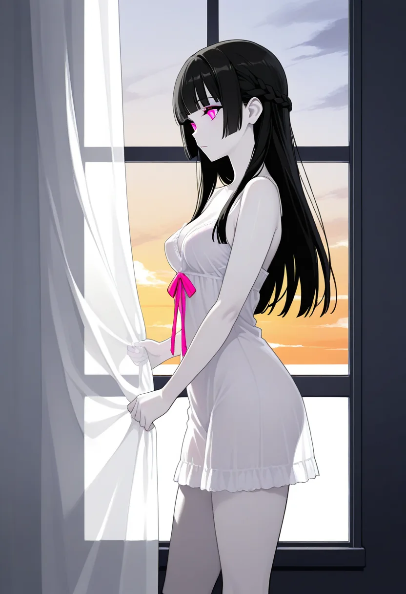 Story 25: Predawn — panel 2 — window watching