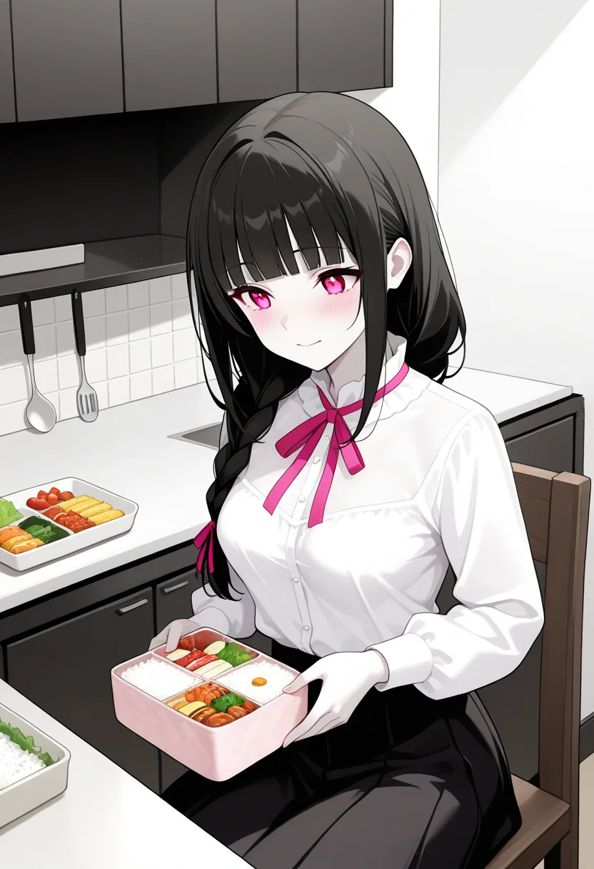 Story 33: Meal Prep — panel 2 — decorating bento