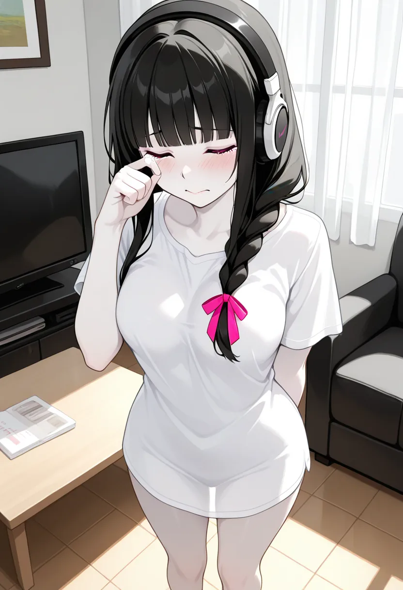 Story 34: Headphones — panel 3 — emotional