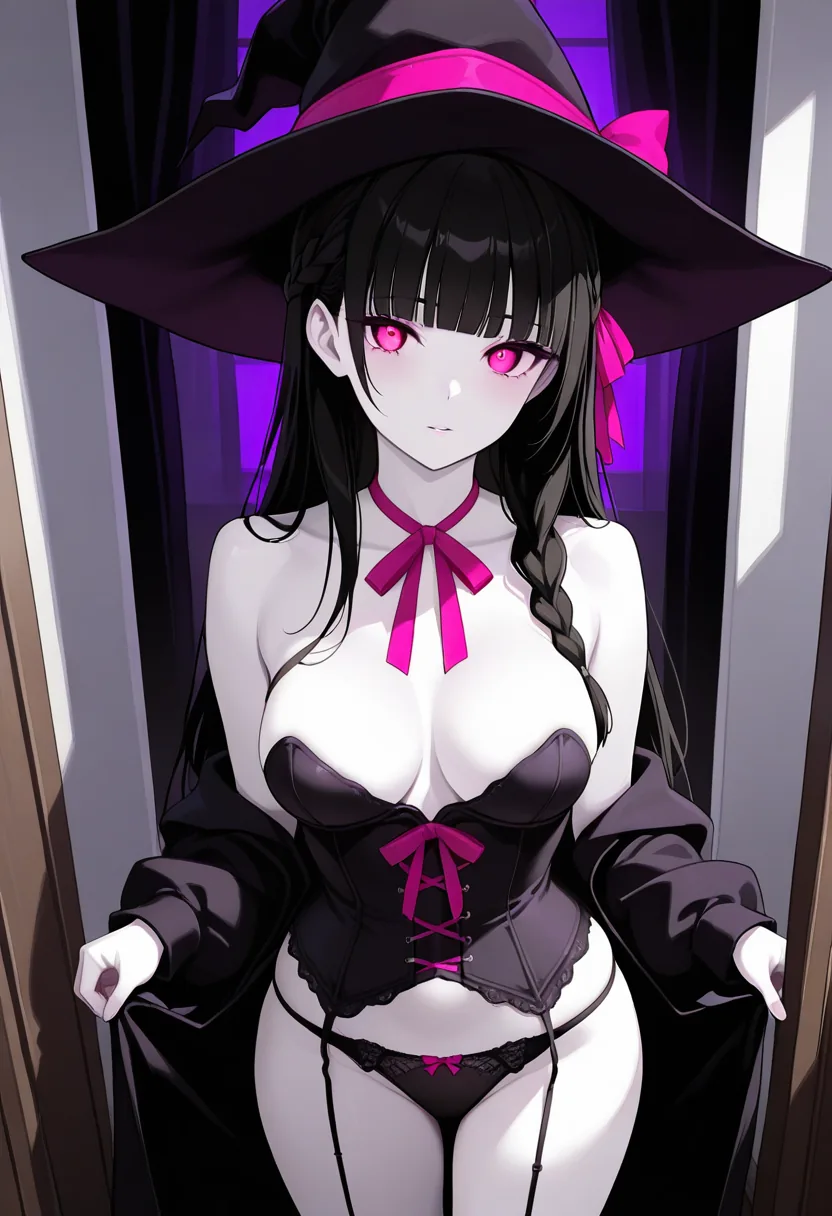 Story 43: Costume On — panel 4 — corset reveal