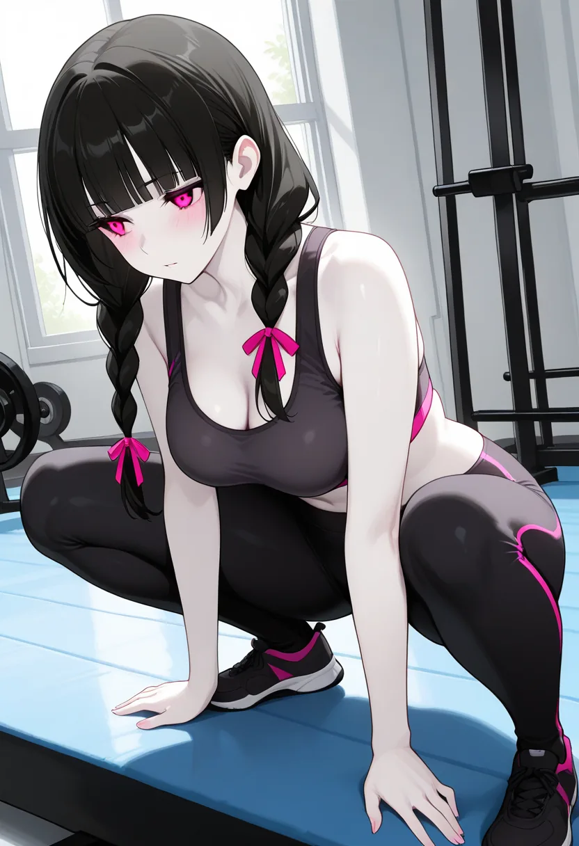 Story 46: Workout Ready — panel 2 — squatting