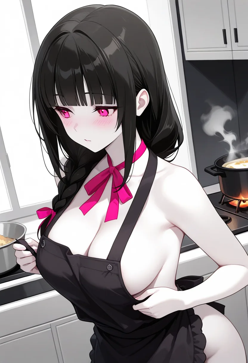 Story 47: Apron On — panel 3 — getting hot