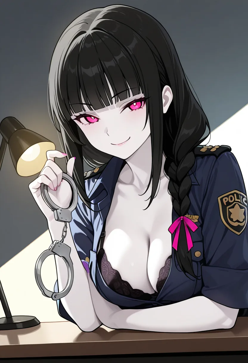 Story 53: Badge Flash — panel 4 — cuffs out
