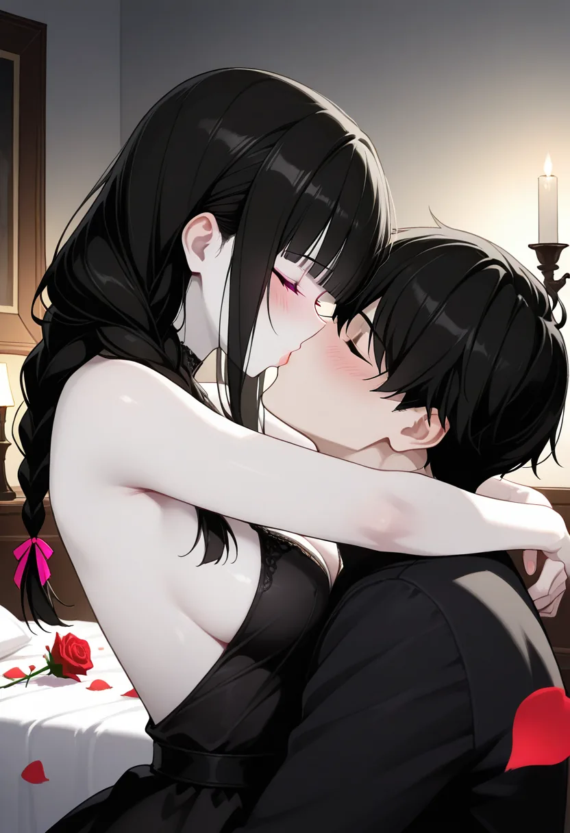 Story 61: Scene Set — panel 3 — kissing