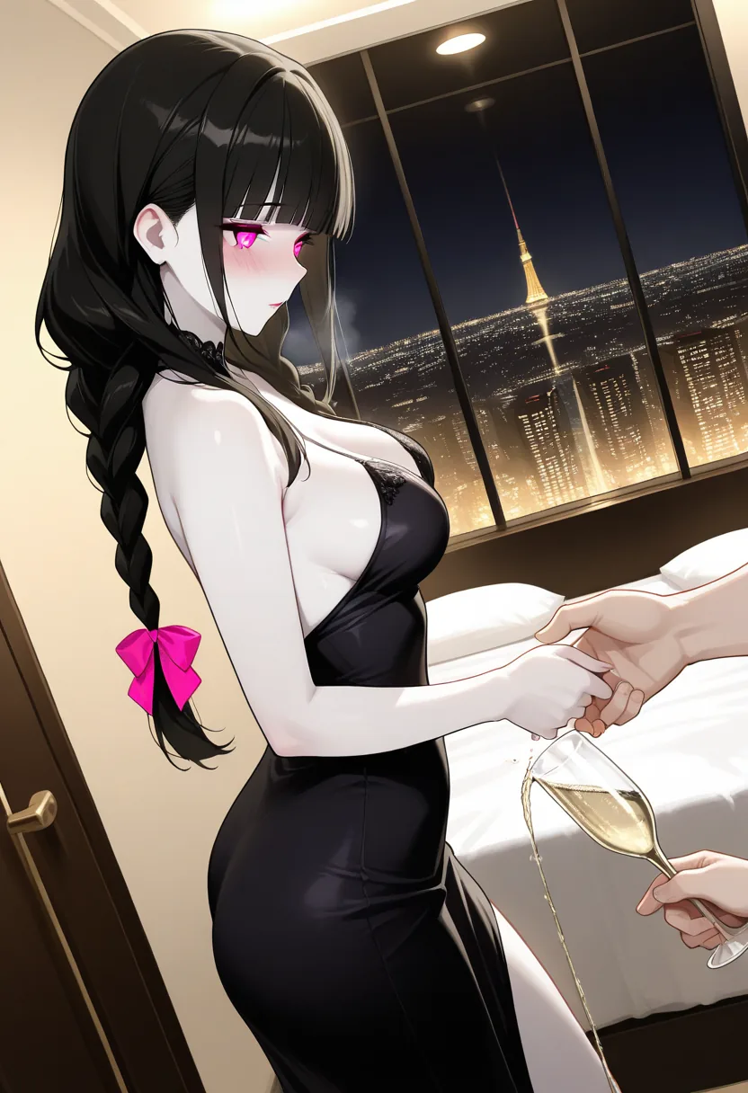 Story 68: Hotel Arrival — panel 2 — champagne