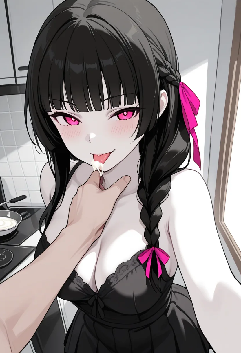 Story 74: Cooking Together — panel 3 — licking cream