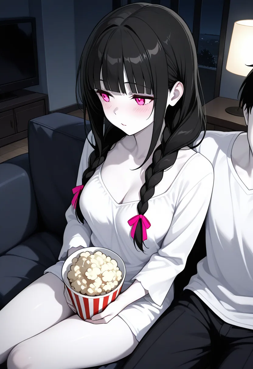 Story 77: Movie Watching — panel 1 — movie watching