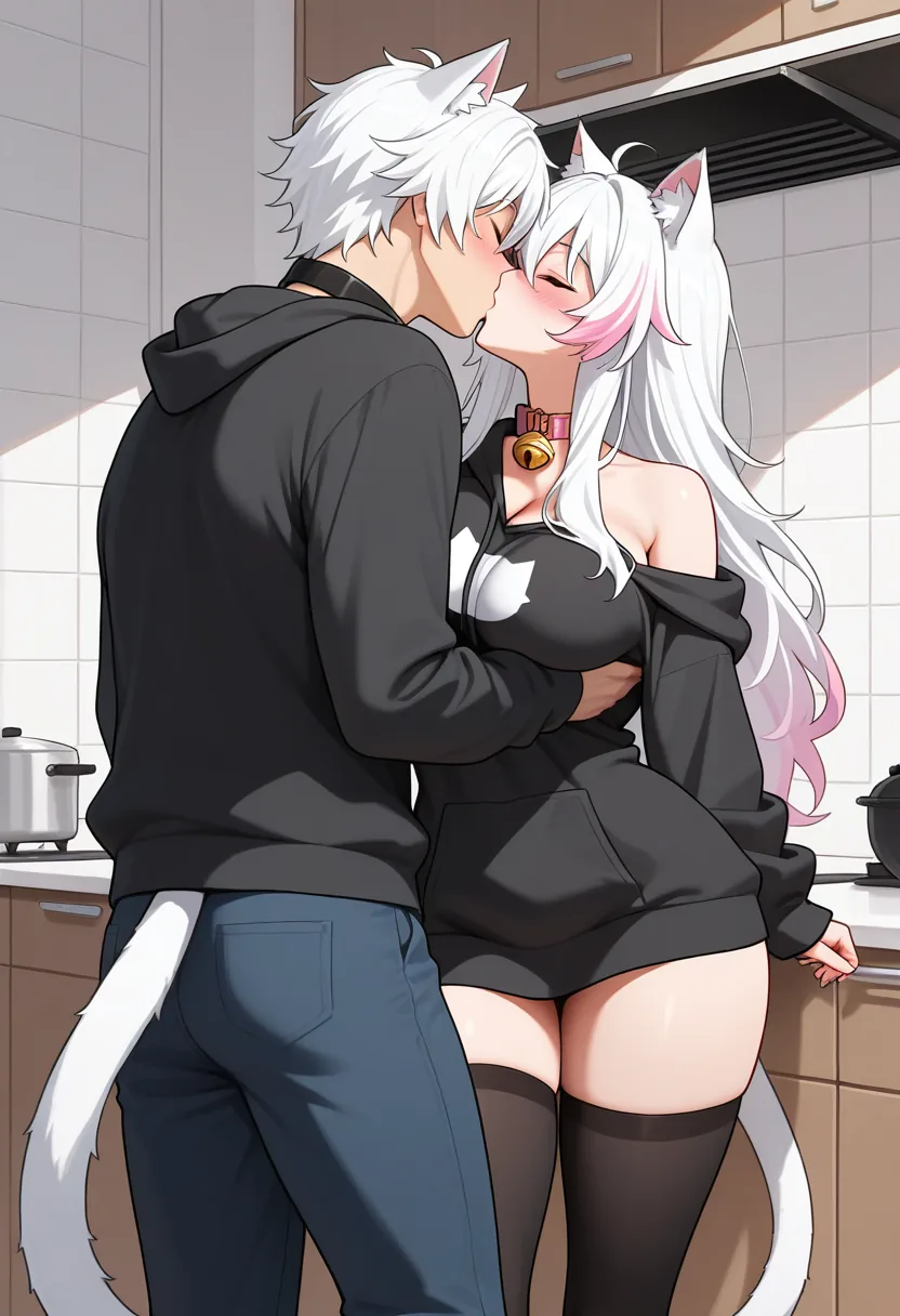 Story 15: Kitchen Counter Play — panel 2 — teasing buildup