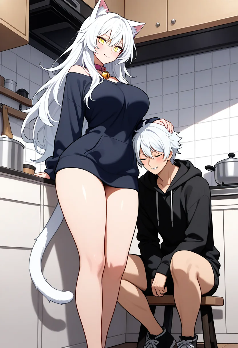 Story 24: Kitchen Tease — panel 3 — suggestive play