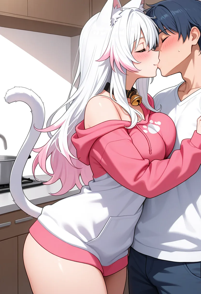 Story 27: Kitchen Tease — panel 2 — flirty approach