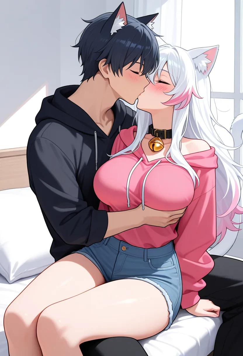 Story 34: Suggestive Lap — panel 2 — escalating kiss