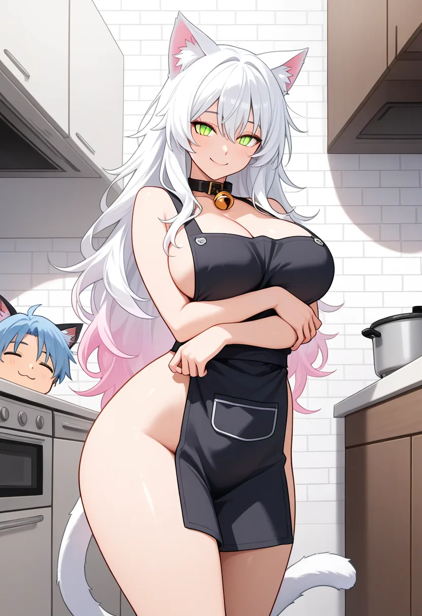 Story 66: Kitchen Setup — panel 7 — final cuddle