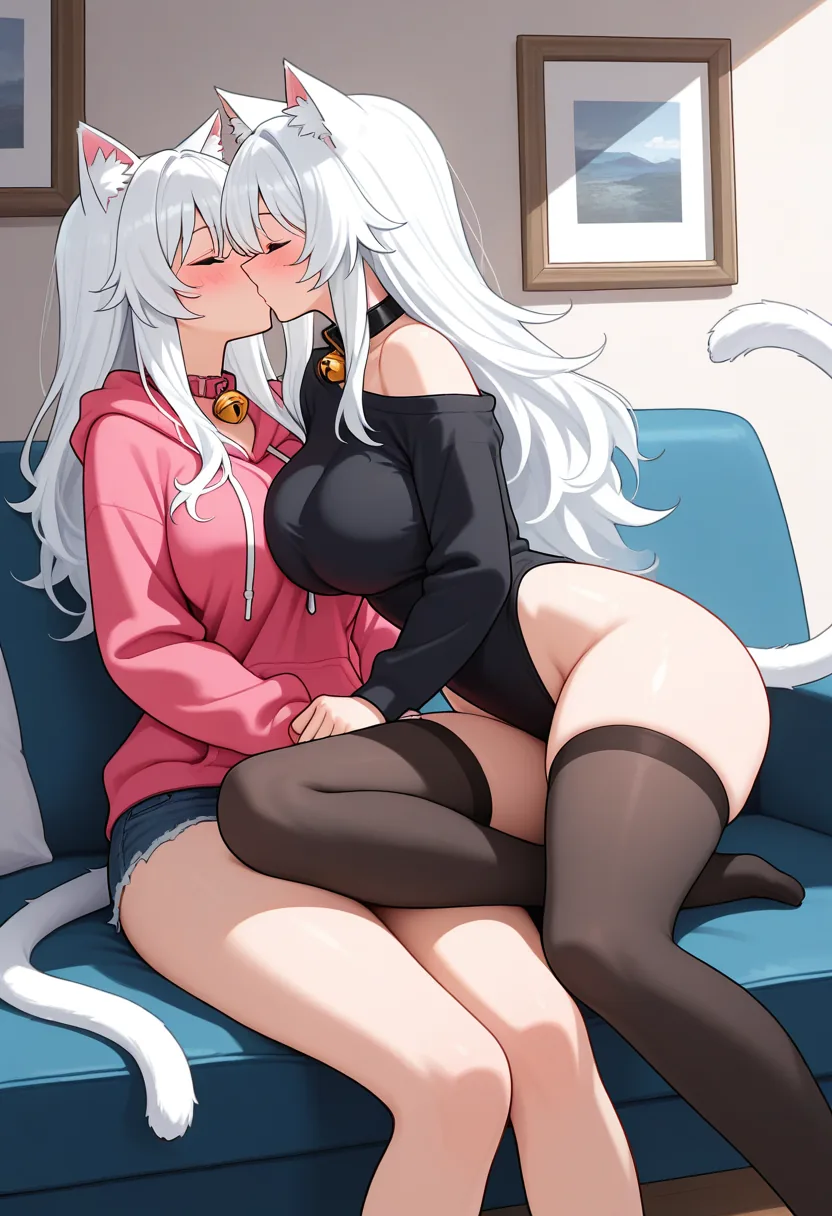 Story 67: Lap Setup — panel 3 — affectionate touch