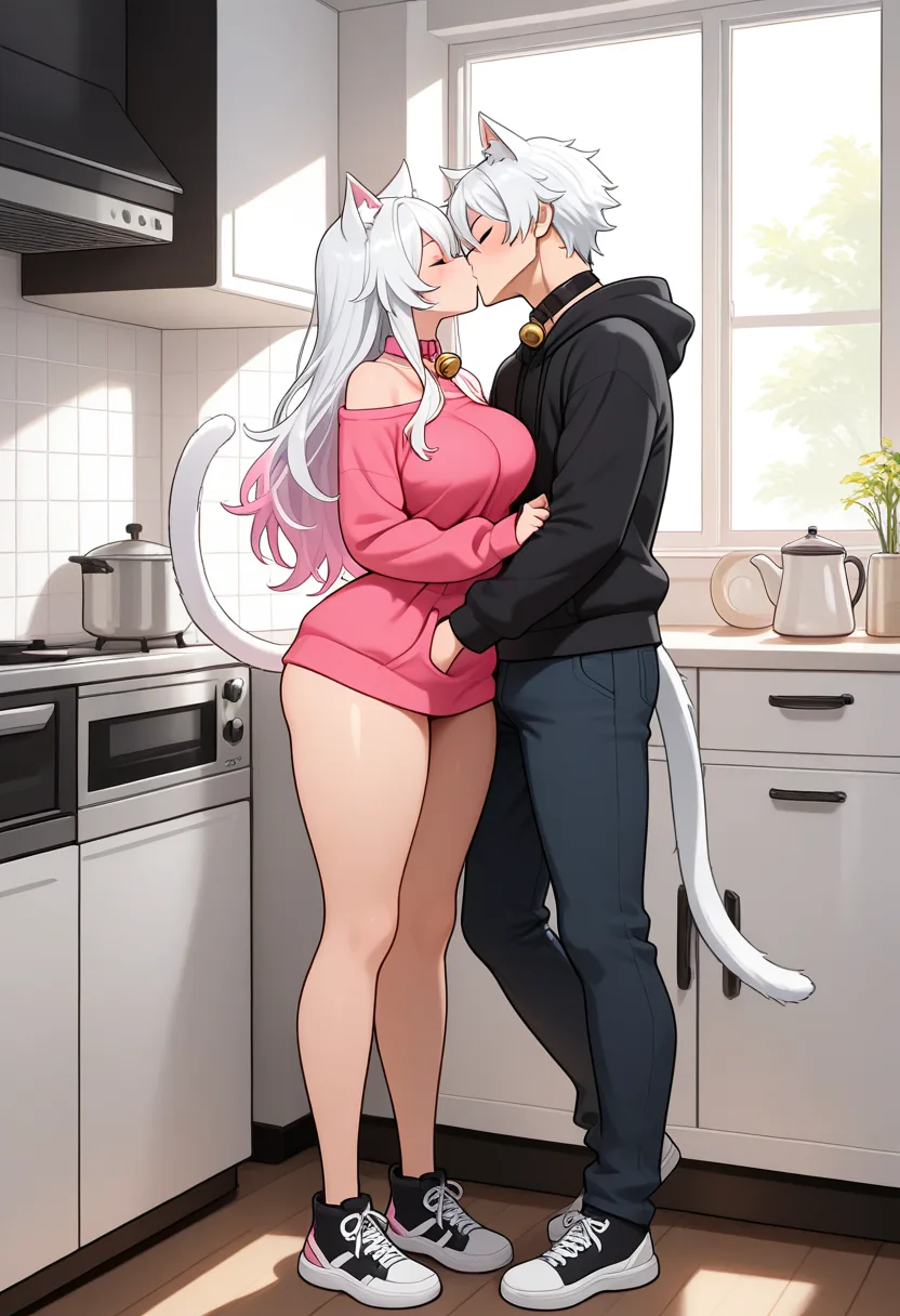 Story 80: Kitchen Play — panel 2 — teasing partner