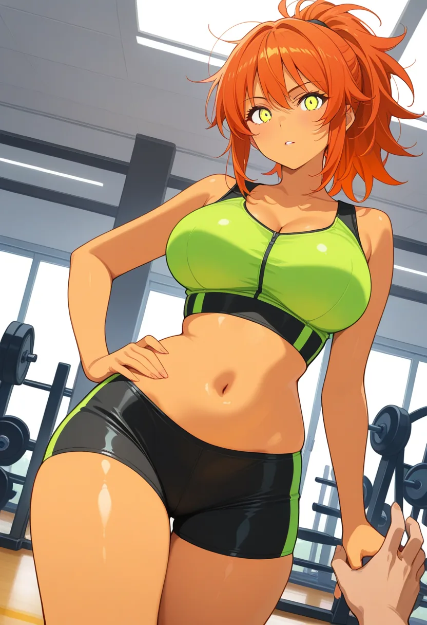 Story 1: Intense Workout — panel 4 — lingering touch