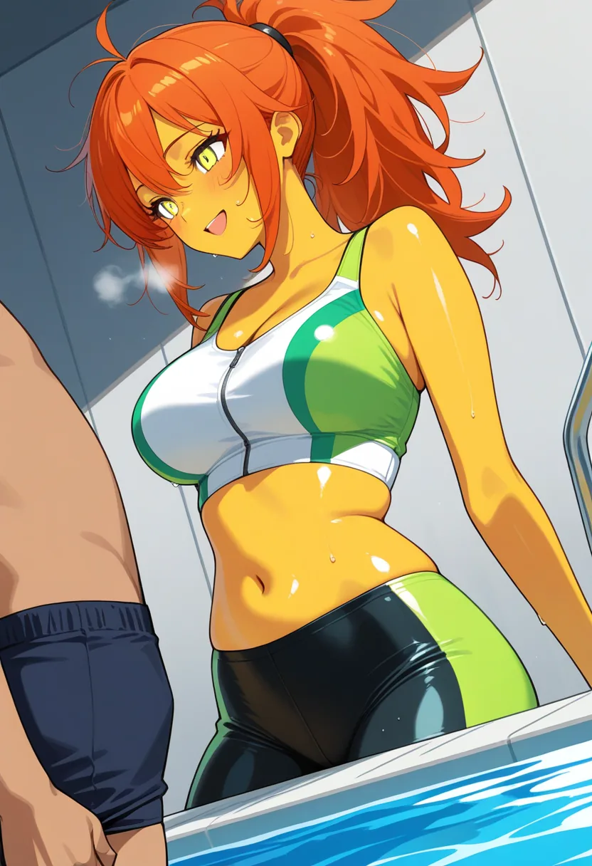 Story 3: Pool Fun — panel 6 — removing shorts
